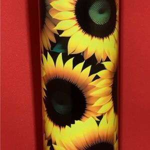 Sunflower Print Tumbler